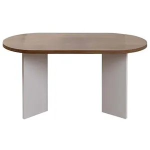 Table basse en bois "Sable" - 60 x 119 x 40 cm - Noyer Blanc pas cher