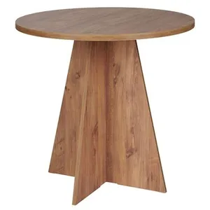 Comparateur de prix : Table à manger en bois "Virella" - 120 x 120 x 75 cm - Pin atlantique