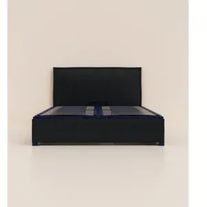 Lit coffre 160x200 cm - Noir Anthracite - Avec tête de lit - Acier rec...Vendu partediber