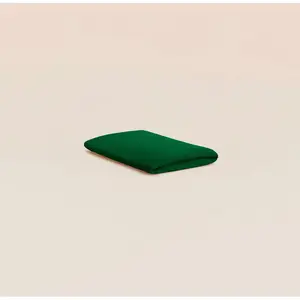 Tediber Drap housse 200x200 cm - Gaze de coton - Vert - Doux et gaufré - Toute... pas cher