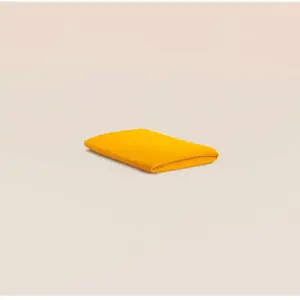 Tediber Drap housse 90x190 cm - Gaze de coton - Jaune - Doux et gaufré - Toute... pas cher