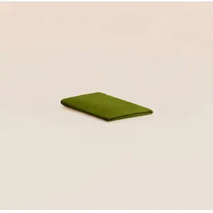 Drap housse 120x190 cm - Lin fançais et belge - Vert - Doux et durable...