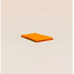 Tediber Drap housse 140x200 cm - Percale de coton - Orange - Idéal en toute sa... pas cher