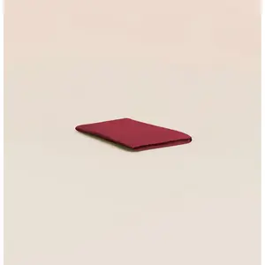 Tediber Drap housse 160x200 cm - Percale de coton - Rouge - Idéal en toute sai... pas cher