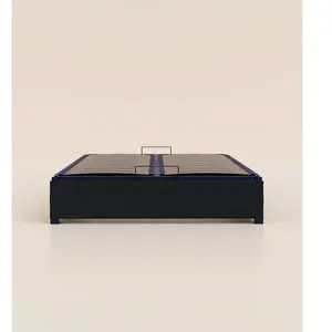 Sommier coffre 160x200 cm - Noir Anthracite - Acier recyclé et lattes ...Vendu partediber