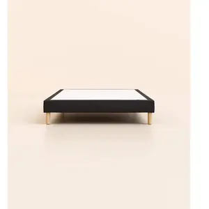 Sommier tapissier 200x200 cm - Bibloc - Noir - Bois responsable - Qual...Vendu partediber