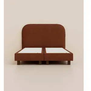 Lit Boxspring Signature 140x190 cm - Rouge - Pin massif et ressorts du...Vendu partediber