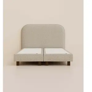Lit Boxspring Signature 140x200 cm - Beige - Pin massif et ressorts du...Vendu partediber