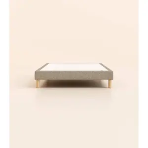 Tediber Sommier tapissier 80x190 cm - Gris - Bois responsable - Qualité hôteli... pas cher