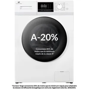 Lave-linge hublot - CONTINENTAL EDISON - CELL12140IWP - 12kg - Inducti... pas cher