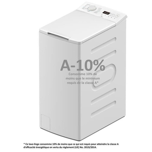 Lave-linge top - CONTINENTAL EDISON CELL712TW - 7 kg - Induction - 40 ... pas cher