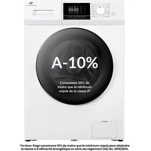 Lave-linge hublot - CONTINENTAL EDISON - CELL10140W3 - 10kg - Moteur i... pas cher
