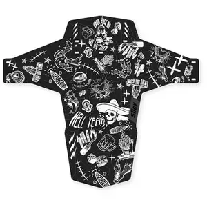 Garde boue slicy mtb front mudblack blanc noir pas cher