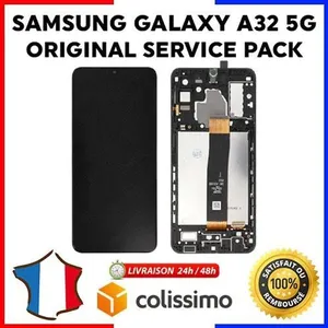 Ecran LCD + Vitre Tactile Samsung Galaxy A32 5G SM-A226B ORIGINAL Serv... pas cher
