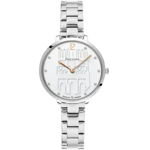Montre Pierre Lannier  Montre Femme COEUR BATTANT Blanc Acier Argenté