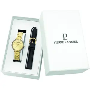 Montre Femme Pierre Lannier - 174F542 Chouquette Bracelet Cuir Noir pas cher