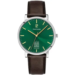 Montre Homme Pierre Lannier Coeur Battant - 298D174 Bracelet Cuir Brun pas cher
