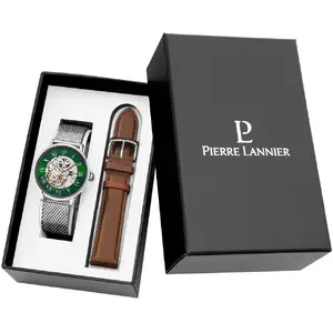 Comparateur de prix : Montre Femme Pierre Lannier - 390C171 Automatic Bracelet Cuir Brun