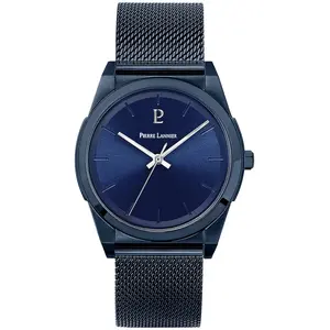 Pierre Lannier Montre pour homme 214K468 avec bracelet en acier bleu pas cher