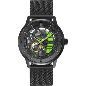Comparateur de prix : Montre Pierre Lannier  Montre Homme PADDOCK Vert Acier milanais Noir