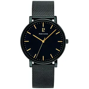 Comparateur de prix : Montre Pierre Lannier  Montre Homme ESSENTIAL Noir Acier milanais Noir