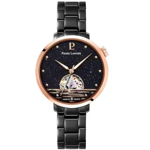 Comparateur de prix : Montre Femme AUSTRALE Gris Cadran Noir Bracelet Acier Gris 14 MM