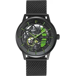 Comparateur de prix : Montre Pierre Lannier  Montre Homme PADDOCK Vert Acier milanais Noir