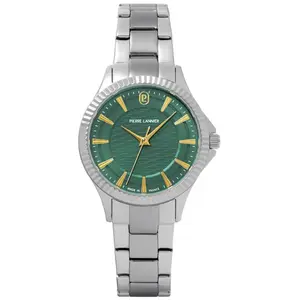 Comparateur de prix : Montre Pierre Lannier  Montre Femme METROPOLITAIN Vert Acier Argenté