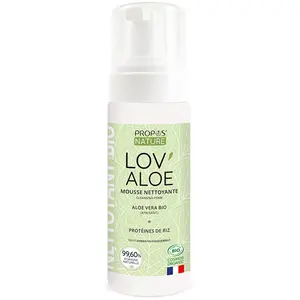 Comparateur de prix : Propos'Nature - Mousse nettoyante Lov'Aloe Bio - 99% naturelle - 150ml
