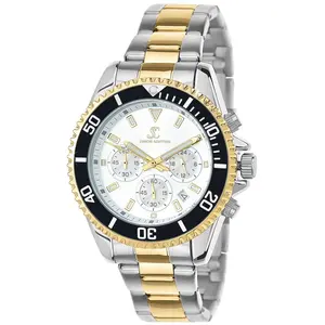 So Charm Montres Montre homme quartz par Pascal Szerman bicolore fond blanc pas cher