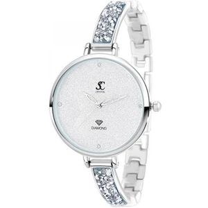 SO CHARM Montre Nola SC Crystal ornée de 4 Cristaux scintillants pas cher