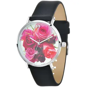 Comparateur de prix : Montre femme MF502 - Bracelet Cuir Noir