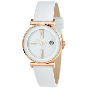 Comparateur de prix : So Charm Montres Montre femme MF476-BLANC - Bracelet Cuir Blanc