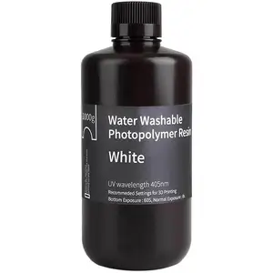 Elegoo Résine LCD Photopolymère Lavable à l'eau Blanc - 1 000 g pas cher