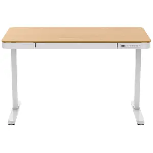 Rekt Bureau électrique RGo DESK Office - 120 x 60 - Erable / Blanc pas cher