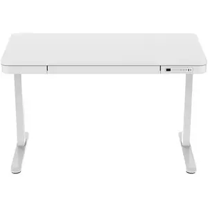 Bureau électrique RGo DESK Office - 120 x 60 - Blanc / Blanc pas cher