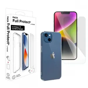 Pack Coque Moxie pour iPhone 14 Plus Transparent + Verre trempé 2.5D pas cher