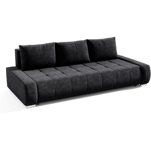 Petits meubles Canapé convertible 3 places stratifiés gris pas cher