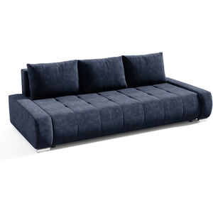 Petits meubles Canapé convertible 3 places stratifiés bleu marine pas cher