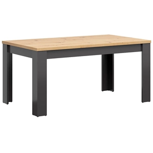 Petits meubles Table à manger extensible 6 à 8 places stratifiés gris et beige pas cher