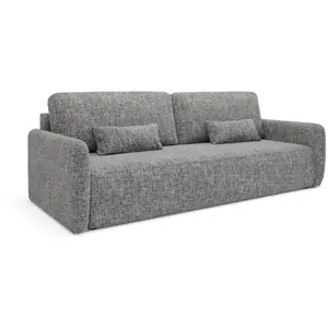 Canapé 3 places Petits-meubles - Lazare - 217 x 102 x 86cm - Gris