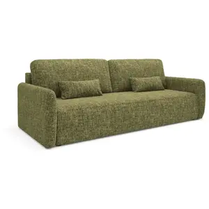 Canapé 3 places Petits-meubles - Lazare - 217 x 102 x 86cm - Vert