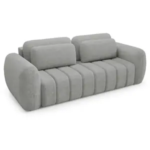Comparateur de prix : Canapé 3 places Petits-meubles - Cesar - 266 x 110 x 95cm - Gris clair