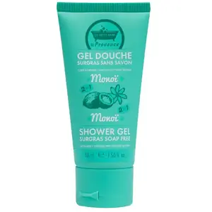 Comparateur de prix : Les Petits Bains de Provence Gel Douche Surgras sans Savon 2 en 1 Monoî 50ml
