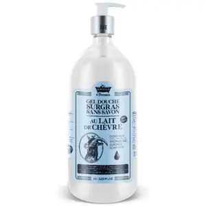 Les Petits Bains de Provence Gel Douche Surgras au Lait de Chèvre 1L pas cher