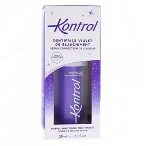 Kontrol Dentifrice Violet De Blanchiment et Correcteur de Couleur pas cher