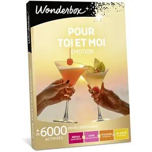 Comparateur de prix : Coffret cadeau Wonderbox Pour toi et moi Emotion