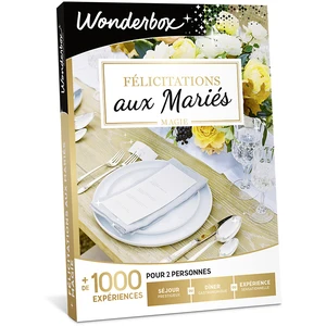 Comparateur de prix : Coffret cadeau Wonderbox Félicitations aux Mariés Magie