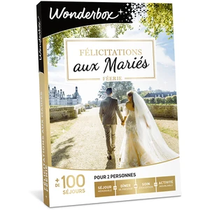 Comparateur de prix : Coffret cadeau Wonderbox Félicitations aux Mariés Féerie