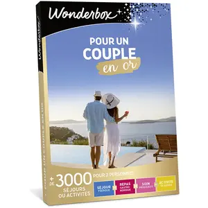Coffret cadeau Wonderbox Pour un couple en Or pas cher